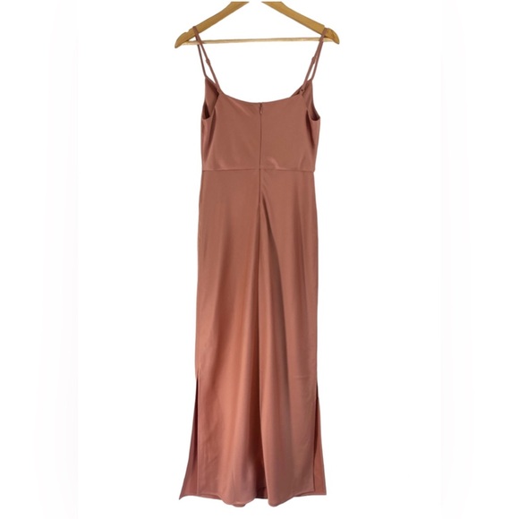 Anthropologie BHLDN Cali Satin Cowl-Neck Midi Slip Dress NWT - Picture 6 of 16